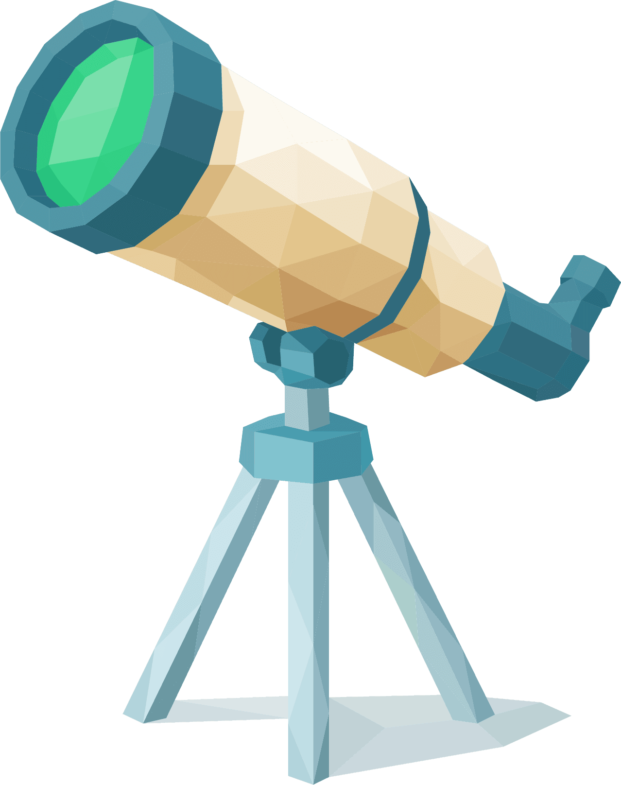 An astronaut looking through a telescope